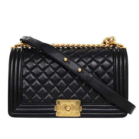 chanel lambskin boy bag